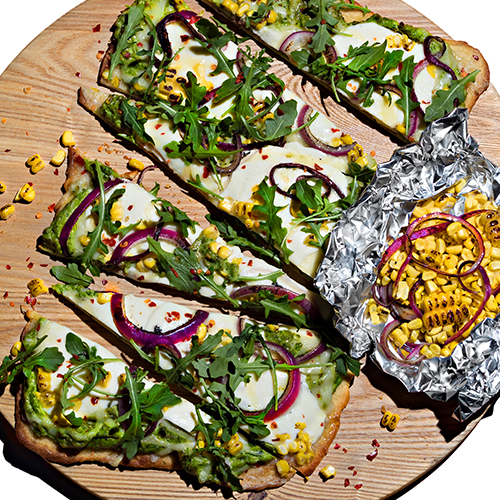 Grilled Flatbread Pizzas with Avocado Pesto | Reynolds Brands