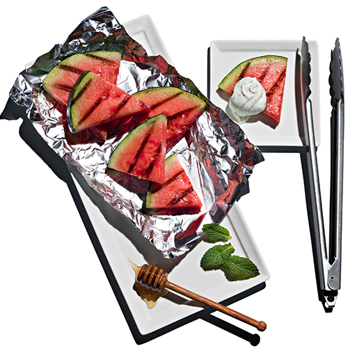 Grilled Watermelon with Whipped Minted Goat Cheese | Reynolds Brands