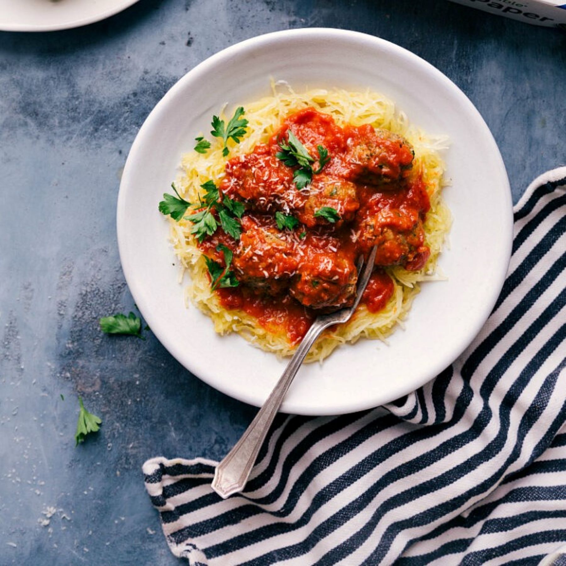 Sheet Pan Spaghetti Squash with Turkey Meatballs | Reynolds Brands