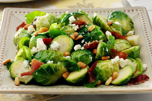 Roasted Brussels Sprouts with Blue Cheese & Bacon | Reynolds Brands