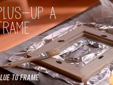 frame wrapped in aluminum foil