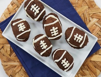 Football-Shaped Whoopie Pies