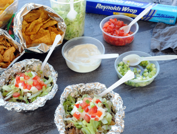Grilled Walking Taco Foil Packets