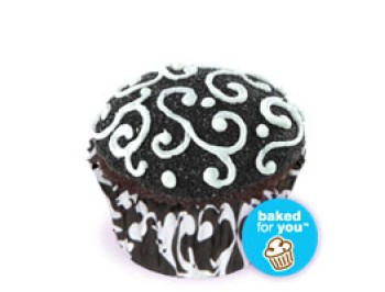 Black and White Swirl Cupcakes