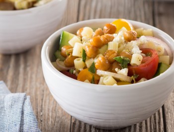 Chickpea, Tomato, and Feta Pasta Salad