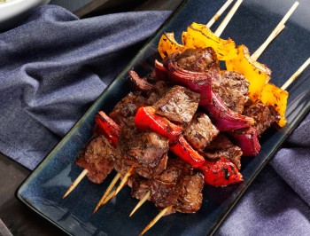 Grilled Beef & Pepper Kabobs