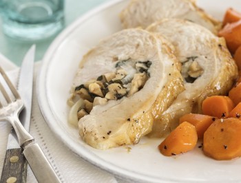 Roast Turkey Breast Stuffed with Apples