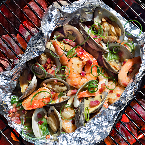 Vietnamese Clams & Shrimp with Crispy Pancetta | Reynolds Brands