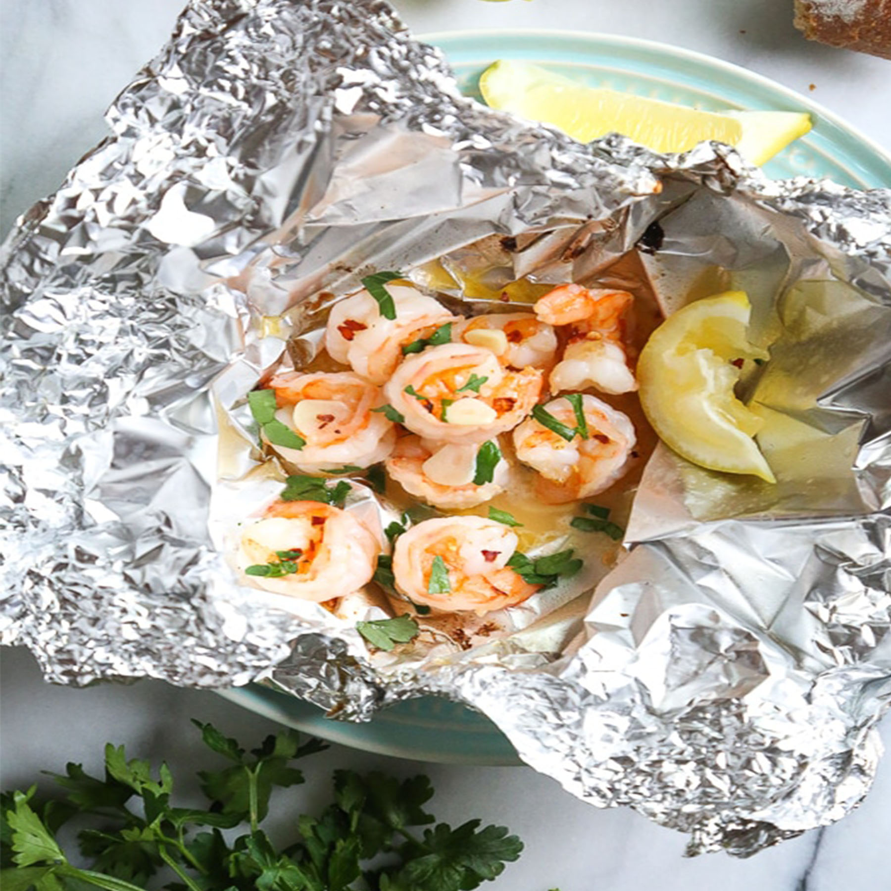 Shrimp Scampi Foil Packets | Reynolds Brands