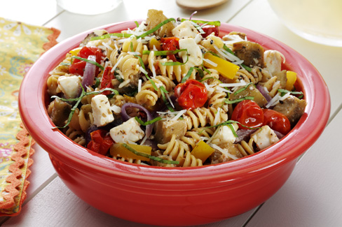 Roasted Eggplant with Pasta Caprese | Reynolds Brands