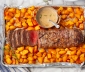 
Beef Tenderloin Roast with Pepper Sauce &amp; Potatoes
