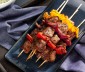 
Grilled Beef &amp; Pepper Kabobs
