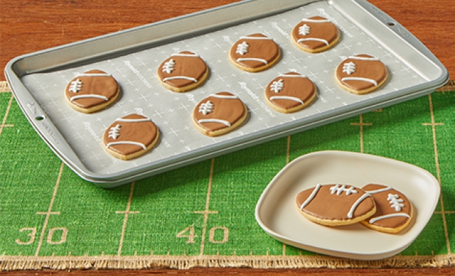 
Football Sugar Cookies
