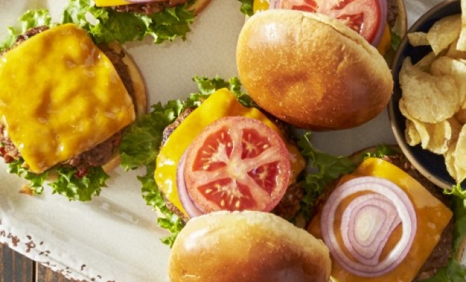 
Zesty Chipotle Cheddar Burgers
