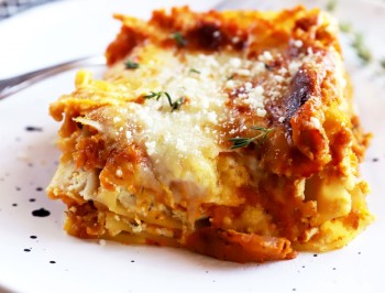 Spicy Pumpkin Herb Lasagna