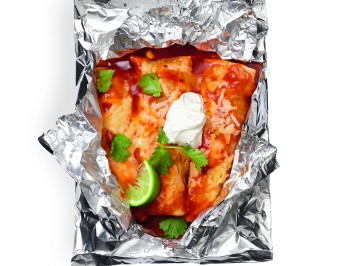 Chicken Enchiladas Foil Packets