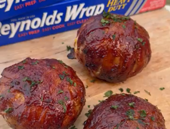 Bacon Wrapped Onion Bombs