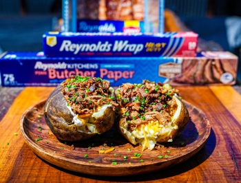 Pulled Pork Loaded Baked Potatoes