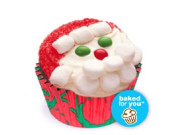 Merry Santa Christmas Cupcakes