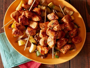 Spicy Harissa Chicken Kebabs