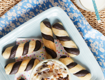 Chocolate Sugar Cookie Twists