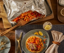 Crunchy BBQ Chickpea &amp; Vegetable Pita Wraps