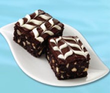 Marble Frosted Macadamia Brownies