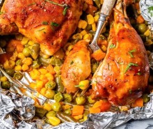 5 Ingredient BBQ Chicken Foil Packets
