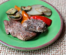 Grilled Pork Tenderloin & Vegetables