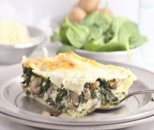 Vegetable Lasagna with Spinach & Mushrooms